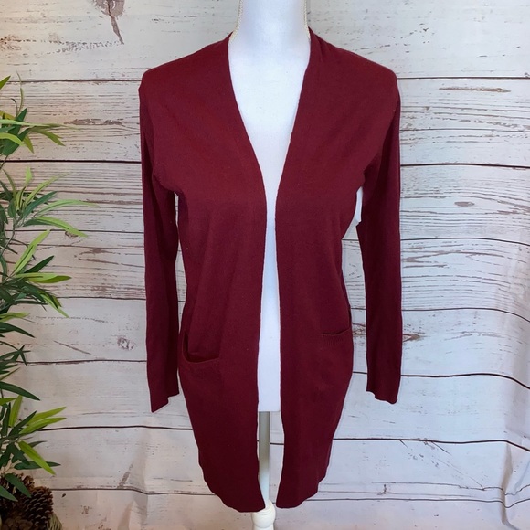 Sweet Romeo Simple Open Drape Pocket Cardigan NWT - Picture 4 of 12